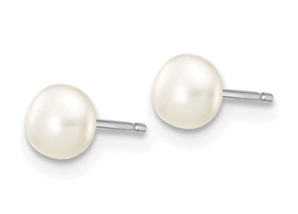 14k White Gold Earrings Style XW40BW - Classique Jewelry Inc.