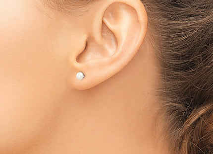 14k White Gold Earrings Style XW40BW - Classique Jewelry Inc.
