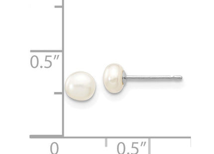 14k White Gold Earrings Style XW40BW - Classique Jewelry Inc.