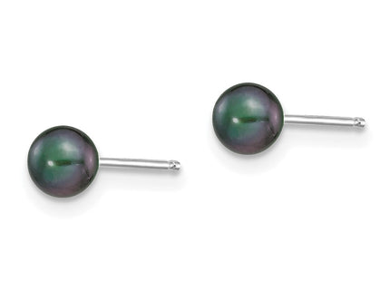 14k White Gold Earrings Style XW40PB - Classique Jewelry Inc.