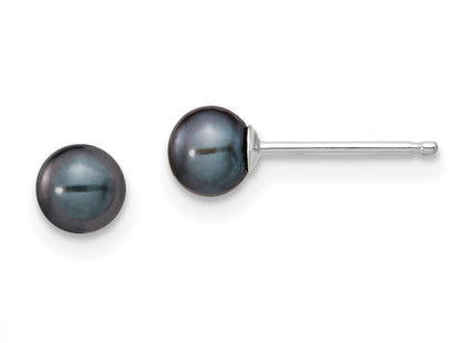 14k White Gold Earrings Style XW40PB - Classique Jewelry Inc.