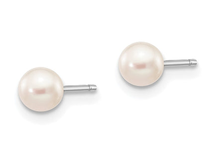 14k White Gold Earrings Style XW40PW - Classique Jewelry Inc.