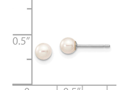 14k White Gold Earrings Style XW40PW - Classique Jewelry Inc.