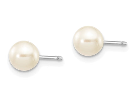 14k White Gold Earrings Style XW50PW - Classique Jewelry Inc.