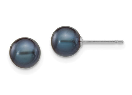 14k White Gold Earrings Style XW60PB - Classique Jewelry Inc.