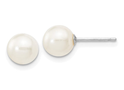 14k White Gold Earrings Style XW60PW - Classique Jewelry Inc.