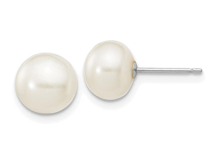 14k White Gold Earrings Style XW70BW - Classique Jewelry Inc.