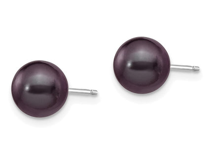 14k White Gold Earrings Style XW70PB - Classique Jewelry Inc.