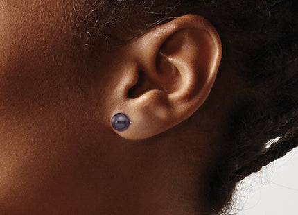 14k White Gold Earrings Style XW70PB - Classique Jewelry Inc.