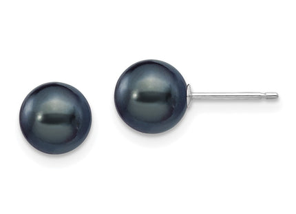 14k White Gold Earrings Style XW70PB - Classique Jewelry Inc.