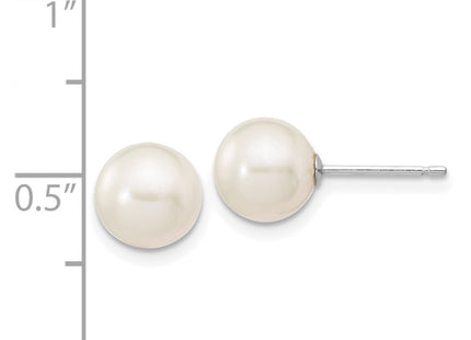 14k White Gold Earrings Style XW70PW - Classique Jewelry Inc.