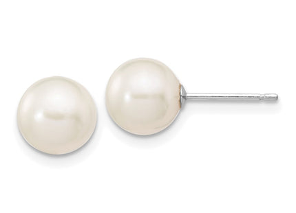 14k White Gold Earrings Style XW70PW - Classique Jewelry Inc.