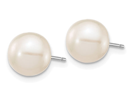 14k White Gold Earrings Style XW80PW - Classique Jewelry Inc.