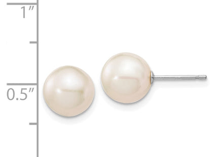 14k White Gold Earrings Style XW80PW - Classique Jewelry Inc.