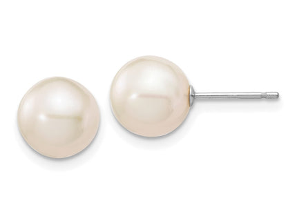 14k White Gold Earrings Style XW80PW - Classique Jewelry Inc.