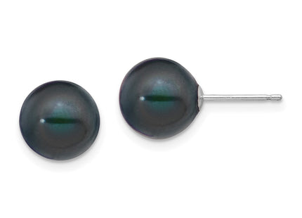 14k White Gold Earrings Style XW90PB - Classique Jewelry Inc.