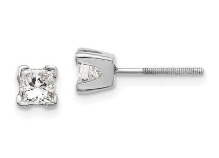 14k White Gold Earrings Style XWAP5VS - Classique Jewelry Inc.