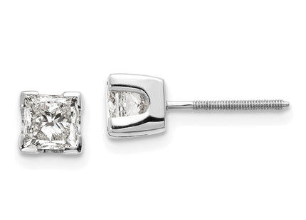 14k White Gold Earrings Style XWAP7AAA - Classique Jewelry Inc.