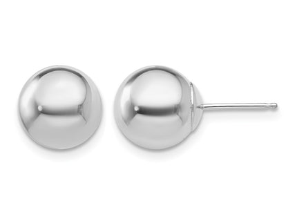 14K white gold earrings