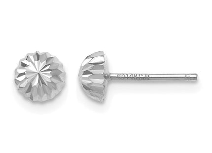 14K white gold earrings
