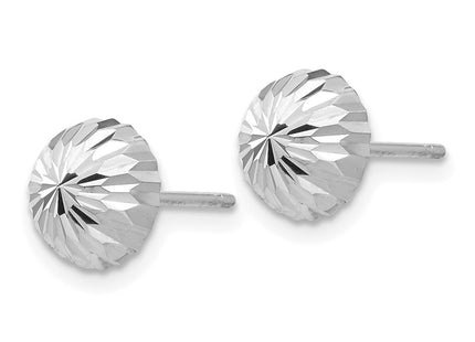14k White Gold Earrings Style XWE207 - Classique Jewelry Inc.