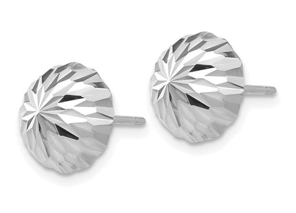 14K white gold earrings, alternate view