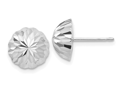 14K white gold earrings