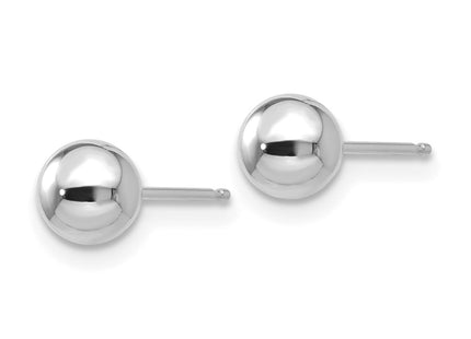 14K white gold earrings, alternate view