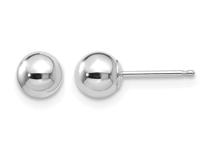 14K white gold earrings