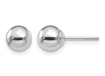 14K white gold earrings