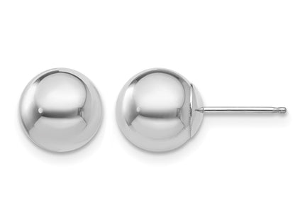 14K white gold earrings