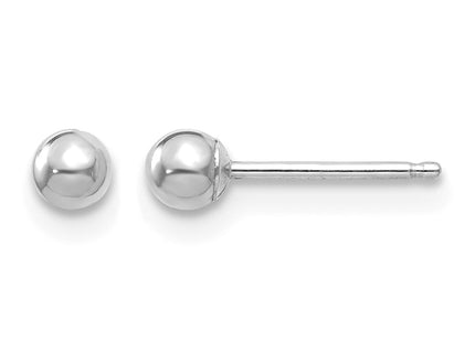 14K white gold earrings