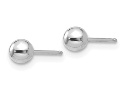 14K white gold earrings, alternate view