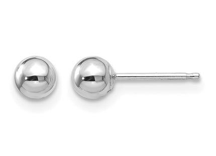 14K white gold earrings