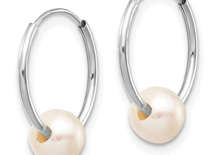 14k White Gold Earrings Style XWF590EW - Classique Jewelry Inc.