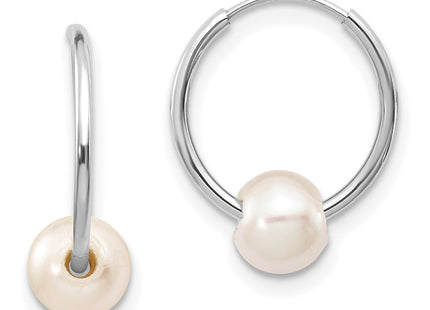 14k White Gold Earrings Style XWF590EW - Classique Jewelry Inc.