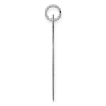 14K White Gold Plain .027 Gauge Oval Engravable Disc Charm, 35.5 x 22.5mm view