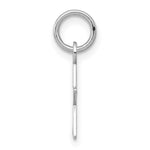 14K White Gold Plain .018 Gauge Engravable Star Charm view