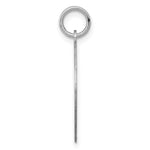 14K White Gold Etched Design .027 Gauge Round Engravable Charm view