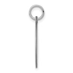 14K White Gold Plain .027 Gauge Round Engravable Disc Charm, 25 x 18mm view