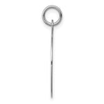 14K White Gold Plain .035 Gauge Round Engravable Disc Charm, 27 x 20mm view