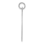 14K White Gold Plain .035 Gauge Round Engravable Disc Charm, 28 x 24mm view