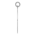 14K White Gold Plain .018 Gauge Round Engravable Disc Charm, 29 x 25mm view