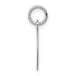 14K White Gold Plain .018 Gauge Round Engravable Disc Charm, 20 x 13mm view