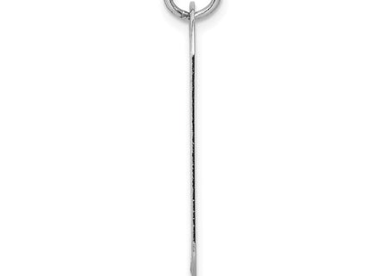 14K white gold disc pendants & charm, alternate view