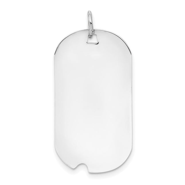 14K white gold disc pendants & charm