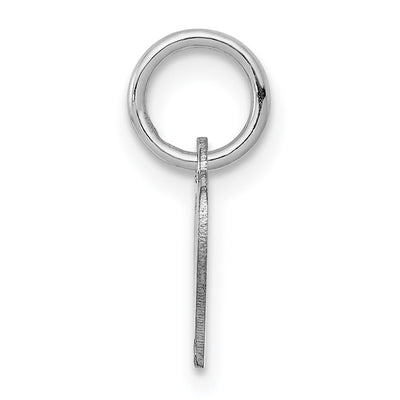 14K White Gold Heart Disc Charm, 14 x 10mm (13)