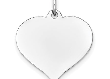 14K white gold disc charm