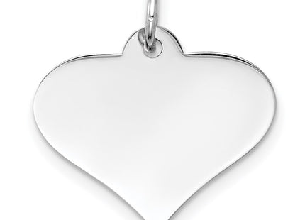 14K white gold disc charm