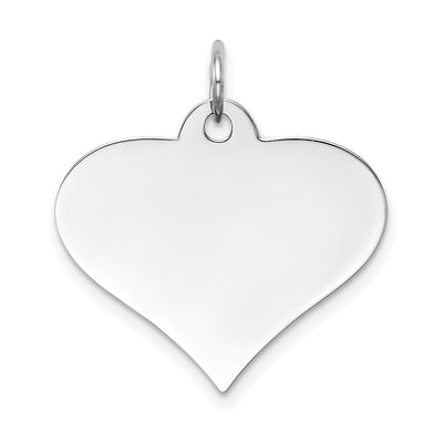 14K white gold disc charm